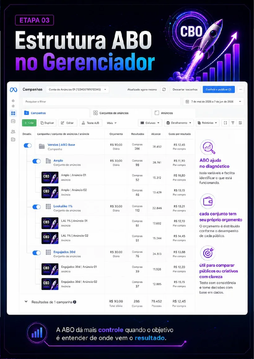 Estrutura ABO no Gerenciador